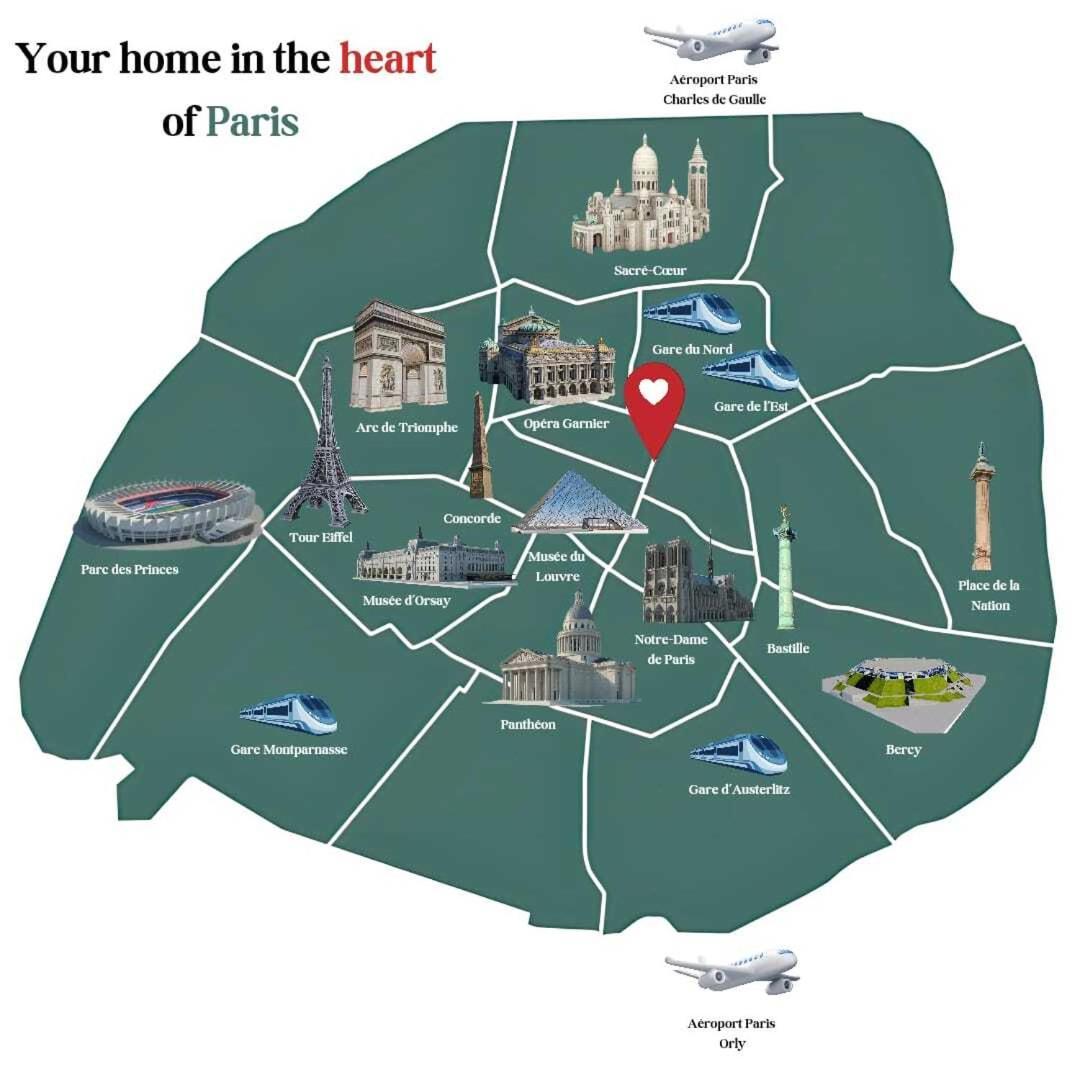 Appartement Bonne Nouvelle Paris Ngoại thất bức ảnh